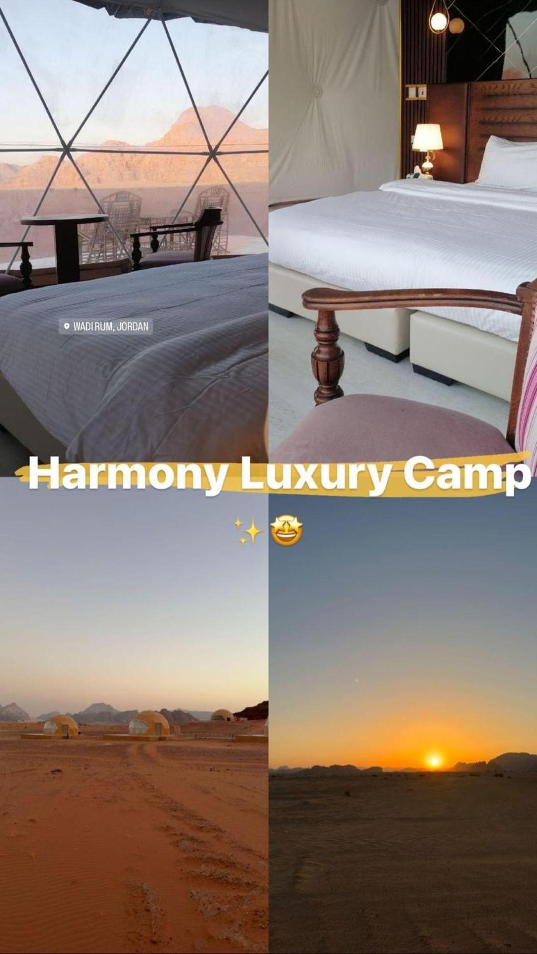 Harmony Luxury Camp Hotell Wadi Rum Eksteriør bilde